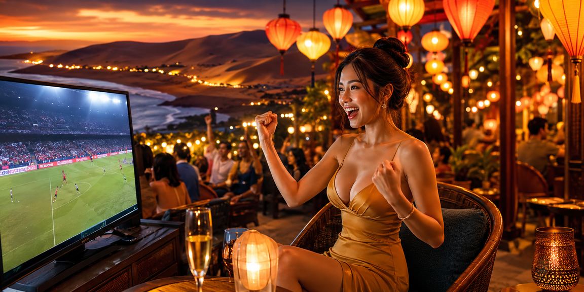Người dùng đăng nhập tài khoản cá cược thể thao tại chợ đêm Hội An